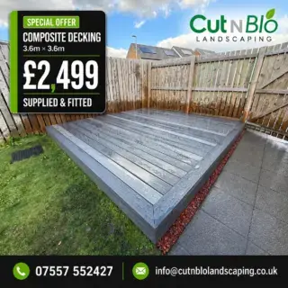 Another job completed 🏠
Our composite decking deal is certainly taking off! This one was completed at a property in Wishaw—all supplied and fitted in just one day 💪🏼
🟢 Heavy-duty 6×2 timber frame
⚪️ Weed-control fabric
⚫️ Composite decking with bullnose finish
🟢 Seven colours to choose from
🔥 3.6m × 3.6m composite decking—only £2,499 supplied and fitted!
Another happy customer 🤝
Cut N Blo team 🟢⚪️⚫️